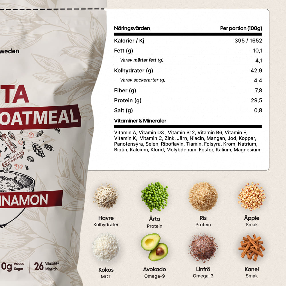 Complete Oatmeal Apple & Cinnamon