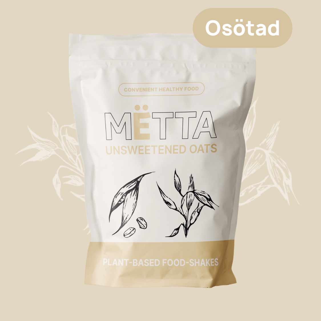 Unsweetened oats - Mëttafoodshakes14Mëtta